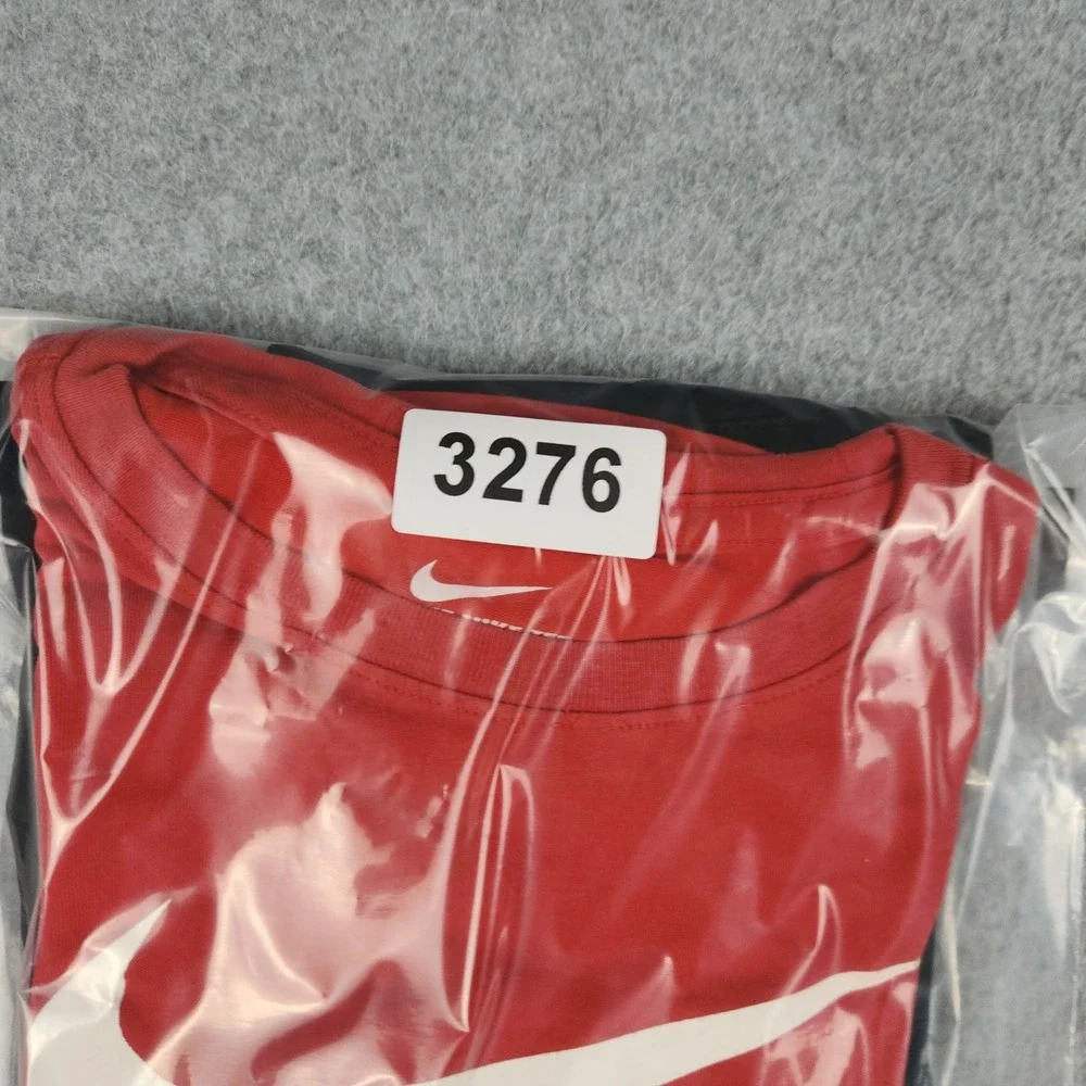 Nike T-Shirt Kids Boys Small Black Red Dri-FIT Athletic Cut Performance Lot of 2